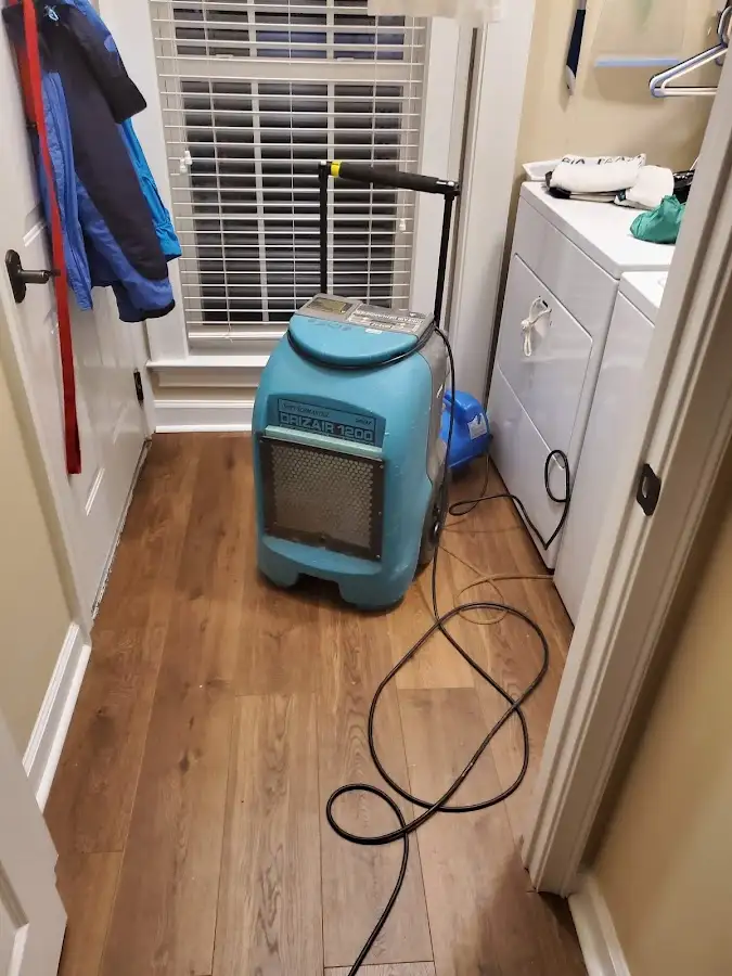 Commercial dehumidifier deployed for Flood Damage Cleanup in Upper Nazareth